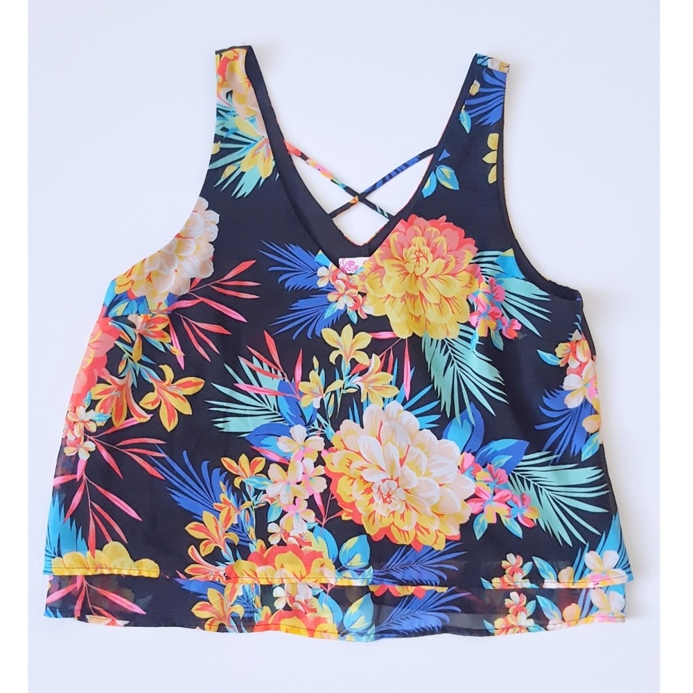 Tropical Print Top